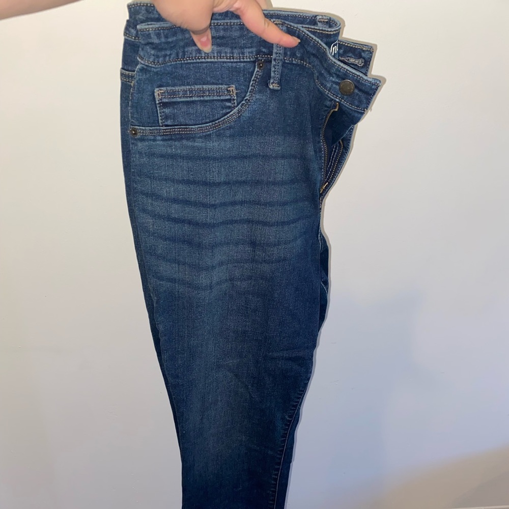 PLUS SIZE Dark wash skinny jeans